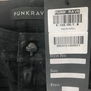 Rad rare Punk Rave jeans w/ awesome detail
